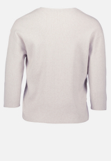 Feinstrickpullover mit V-Ausschnitt / Rückseite