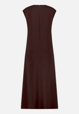 Midikleid mit Raffung / Rückseite
