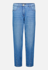 Barrel-Jeans mit Teilungsnaht / Vorderseite