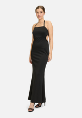 Abendkleid mit Cut-Outs / Modellfoto Vorderseite