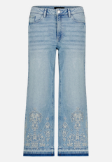 Jeans  mit Stickerei 7/8 Länge  / Vorderseite