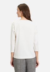 Casual-Shirt mit Print / Modellfoto Rückseite