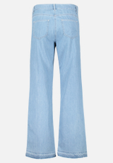 Casual-Hose mit offenem Saum / Rückseite