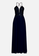 Abendkleid mit Stickerei / Vorderseite