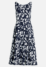 Cocktailkleid mit Print / Vorderseite