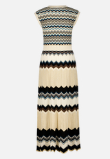 Strickkleid mit Lurexfaden / Rückseite
