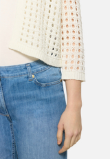 Casual-Strickjacke mit Effektgarn / Detailbild