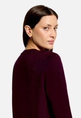Feinstrickjacke mit Rundhalsausschnitt / Detailbild