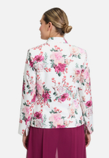Blazer-Jacke tailliert / Modellfoto Rückseite