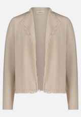 Strick-Cardigan mit Fransen / Vorderseite