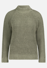 Strickpullover mit Stehkragen / Vorderseite