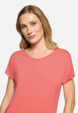 Casual-Shirt mit V-Ausschnitt / Detailbild