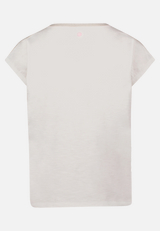 Rundhals-Shirt mit Placement / Rückseite