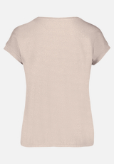 Casual-Shirt mit Rundhalsausschnitt / Rückseite