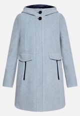 Wolljacke mit Kapuze / Vorderseite