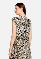 Midikleid mit Muster / Detailbild