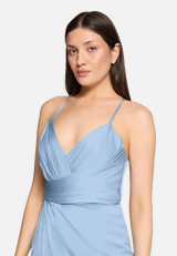 Abendkleid mit Raffung / Detailbild