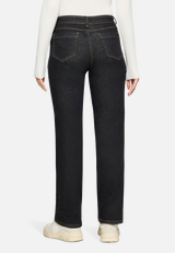 Stretch-Jeans mit Strass / Modellfoto Rückseite