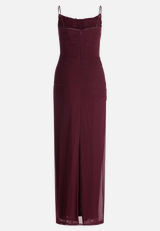 Abendkleid mit Spitzeneinsatz / Rückseite