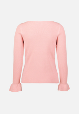 Pullover mit Volants am Ärmel / Rückseite