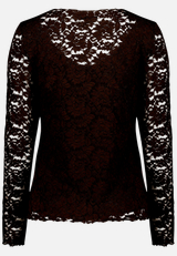 Langarm-Shirt unifarben / Rückseite