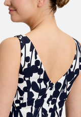 Cocktailkleid mit Print / Detailbild