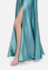 Abendkleid mit Placement / Detailbild