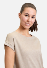 Casual-Shirt mit Rundhalsausschnitt / Detailbild