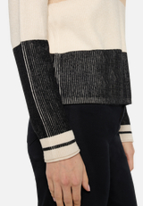Strickpullover mit Rippenstruktur / Detailbild