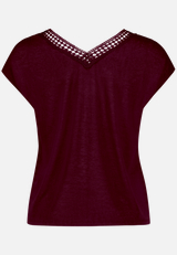 T-Shirt  mit Spitze / Rückseite
