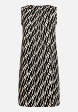 Midikleid  mit grafischem Muster  / Vorderseite