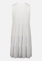 Spitzenkleid mit Lochmuster / Rückseite
