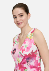Cocktailkleid mit Blumenprint / Detailbild