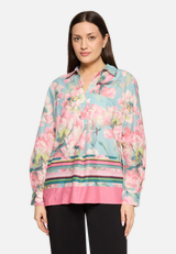Longbluse langarm / Modellfoto Vorderseite