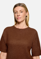 Casual-Shirt mit Lurexfaden / Detailbild
