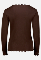 Langarm-Shirt mit Kragen / Vorderseite