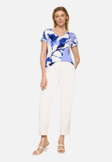 Casual-Shirt mit Ringel / Modellfoto Vorderseite (Outfit)