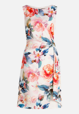 Cocktailkleid mit Blumenprint / Vorderseite