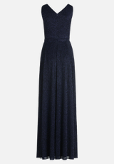 Abendkleid mit Plissee / Rückseite