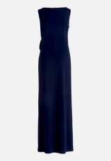 Abendkleid mit Volant / Rückseite