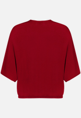 Kurzarmpullover  mit V-Ausschnitt / Rückseite