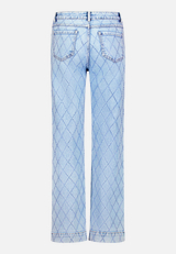Stretch-Jeans mit Strass / Rückseite