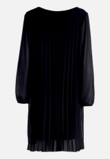 Chiffonkleid mit Plissee / Rückseite