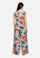 Jumpsuit mit Raffung / Modellfoto Rückseite