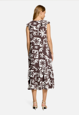 Casual-Kleid mit Flügelärmeln / Modellfoto Rückseite
