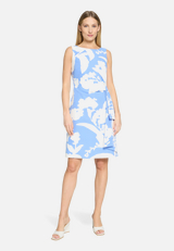 Cocktailkleid mit Blumenprint / Modellfoto Vorderseite