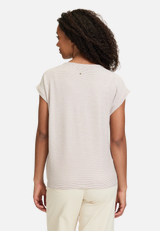 Casual-Shirt mit Wellenstruktur / Modellfoto Rückseite