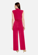 Jumpsuit ohne Arm / Modellfoto Rückseite