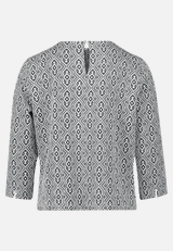 Blusenshirt mit Jacquard / Rückseite