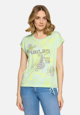 Casual-Shirt mit Tunnelzug / Modellfoto Vorderseite